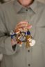 Hanger hond met gans, vilt