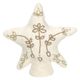 Kerstboom piek, vilt, ster, wit,
