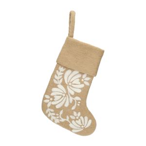 Chaussette de Noël, brindilles, sable, env. 38 x 24 cm, feutrine Chaussette de Noël, brindilles, sable, env. 38 x 24 cm, feutrine