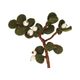 Christmas branch with white berries, felt