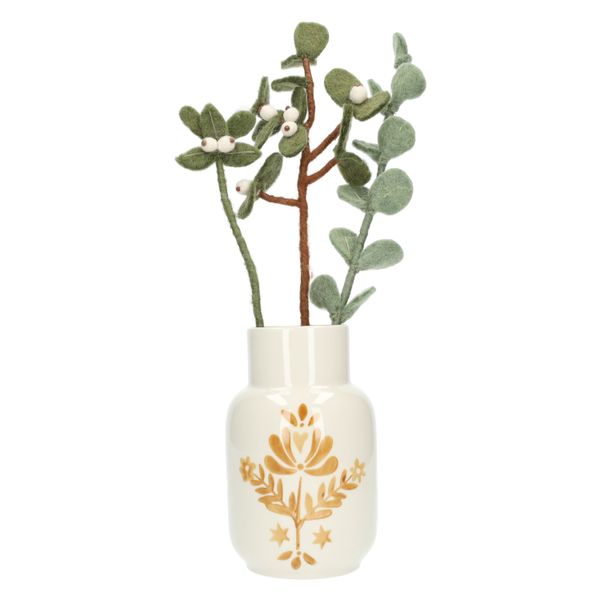 Kersttak, servet houder, vilt