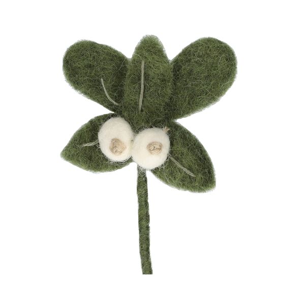 Branche de Noël, rond de serviette, feutrine