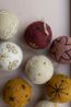 Kerstballen, vilt, set van 8, Ø5 cm