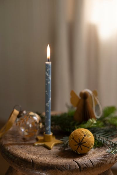 Kerstballen, vilt, set van 8, Ø5 cm