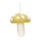 Hanger paddenstoel, vilt, groen met witte stippen Hanger paddenstoel, vilt, groen met witte stippen