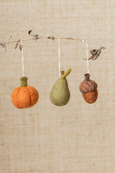 Hanger peer, vilt, groen Hanger peer, vilt, groen