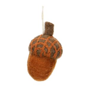 Decoration, felt, acorn, brown Decoration, felt, acorn, brown