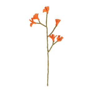 Zweig Känguru-Blumen, Filz, orange, ca. 37 cm