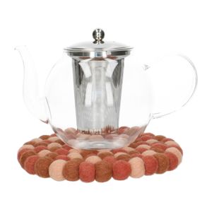 Untersetzer rund, Filz, rosa, Ø 21 cm