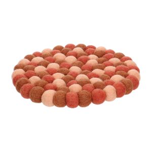 Onderzetter rond, vilt, roze, Ø 21 cm Onderzetter rond, vilt, roze, Ø 21 cm