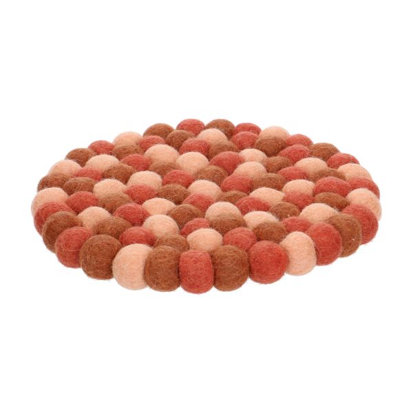 Onderzetter rond, vilt, roze, Ø 21 cm Onderzetter rond, vilt, roze, Ø 21 cm
