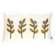 Coussin en velours, coton bio, brindilles, blanc cassé, 30 x 50 cm Coussin en velours, coton bio, brindilles, blanc cassé, 30 x 50 cm