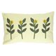 Coussin en velours, coton bio, brindilles, vert, 30 x 50 cm Coussin en velours, coton bio, brindilles, vert, 30 x 50 cm
