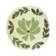 Coussin en velours, coton bio, rond, Ø 40 cm, vert Coussin en velours, coton bio, rond, Ø 40 cm, vert