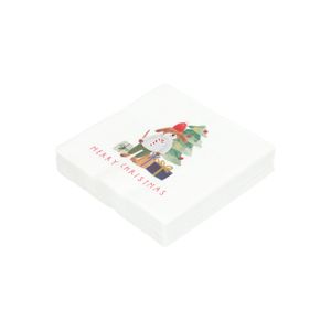 Servetten, papier, winterbos diertje, 25 x 25 cm, 20 stuks