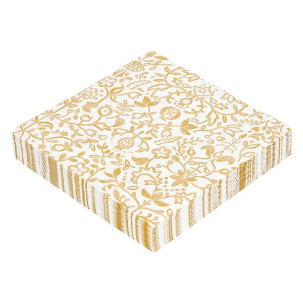 Servet, papier, decoratief damast, 33 x 33 cm