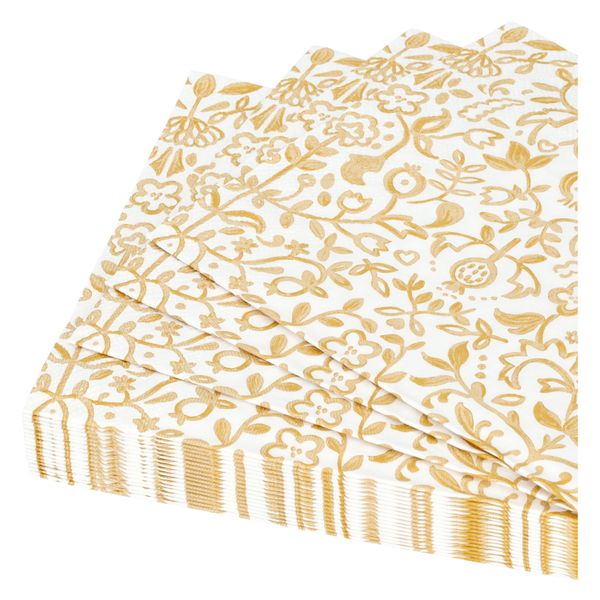 Serviettes de table, papier, dessin damast, 33 x 33 cm Serviettes de table, papier, dessin damast, 33 x 33 cm