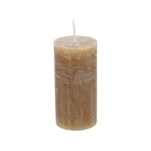 Bougie bloc, brun, Ø6 X 12 cm Bougie bloc, brun, Ø6 X 12 cm
