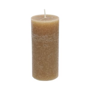 Bougie bloc, brun, Ø7 X 15 cm Bougie bloc, brun, Ø7 X 15 cm