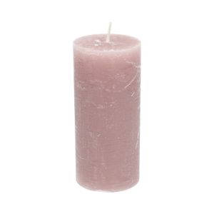 Bougie bloc, prune, Ø7 X 15 cm Bougie bloc, prune, Ø7 X 15 cm