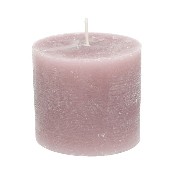 Bougie bloc, prune, Ø10 X 9 cm Bougie bloc, prune, Ø10 X 9 cm
