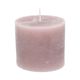 Bougie bloc, prune, Ø10 X 9 cm Bougie bloc, prune, Ø10 X 9 cm