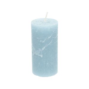 Bougie bloc, bleu clair, Ø6 X12 cm