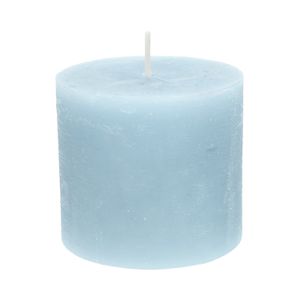 Bougie bloc, bleu clair, Ø10 X 9 cm