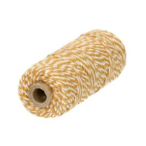 Koord, 100% natuurlijk jute, geel, 25 m