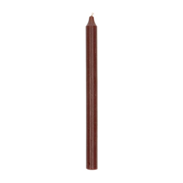 Bougie de table, brun foncé, 27 cm