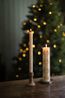 Adventskaars, decoratief, wit, Ø5 X 25 cm