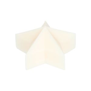 Vormkaars, ster groot, offwhite, Ø12 X 6,3 cm