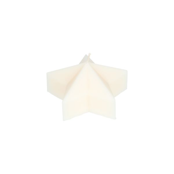 Vormkaars, ster klein, offwhite, Ø10 X 5,3 cm