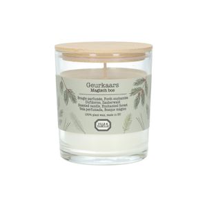 Geurkaars, magisch bos, 140 gram, ca. 25 branduren