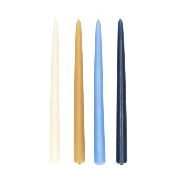 Bougies, lot de 4 coloris, Ø2,2 X 20 cm Bougies, lot de 4 coloris, Ø2,2 X 20 cm