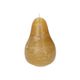 Kaars peer, geel, Ø11 X 7,5 cm