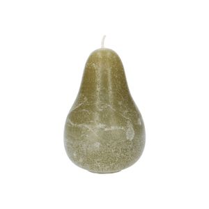 Kaars peer, groen, Ø11 X 7,5 cm Kaars peer, groen, Ø11 X 7,5 cm