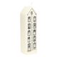 Adventskaars, huis, wit, 20 cm