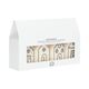 Bougies de l'Avent, maisons, lot de 4, 6 cm Bougies de l'Avent, maisons, lot de 4, 6 cm