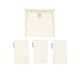 Lingettes réutilisables pour le visage, coton bio GOTS, lot de 3