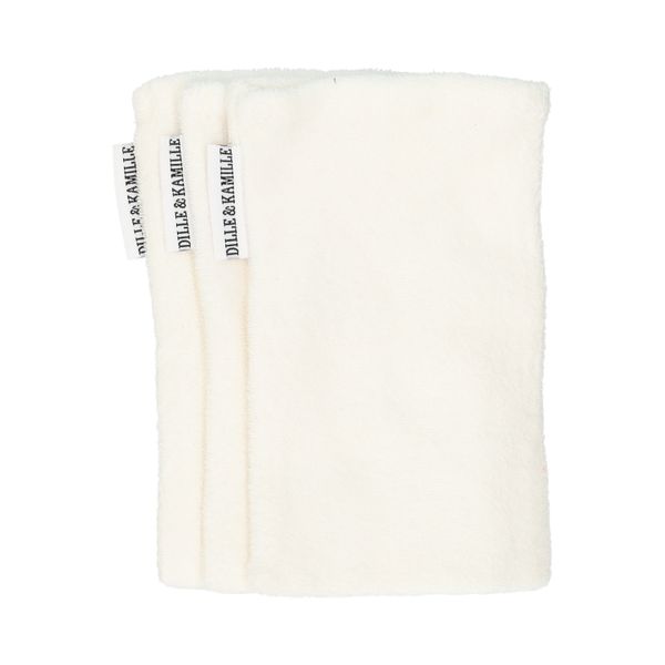 Lingettes réutilisables pour le visage, coton bio GOTS, lot de 3