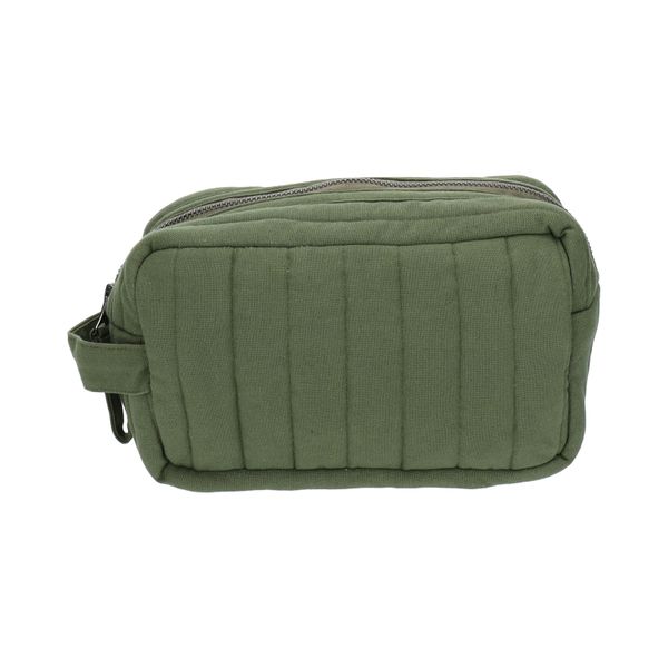 Trousse de toilette, moyen format, coton bio GOTS, vert foncé,  10 x 12 x 9 cm Trousse de toilette, moyen format, coton bio GOTS, vert foncé,  10 x 12 x 9 cm
