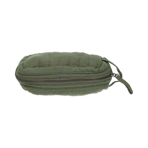 Trousse de toilette, moyen format, coton bio GOTS, vert foncé,  10 x 12 x 9 cm Trousse de toilette, moyen format, coton bio GOTS, vert foncé,  10 x 12 x 9 cm