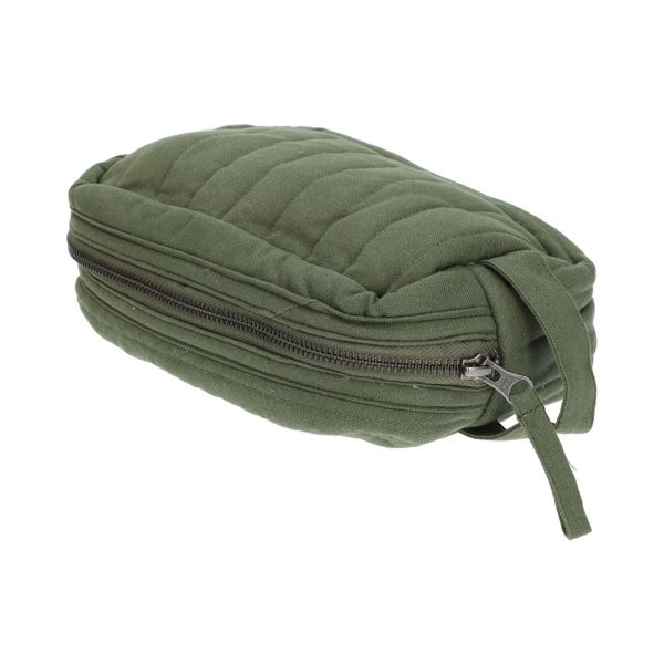 Trousse de toilette, moyen format, coton bio GOTS, vert foncé,  10 x 12 x 9 cm Trousse de toilette, moyen format, coton bio GOTS, vert foncé,  10 x 12 x 9 cm