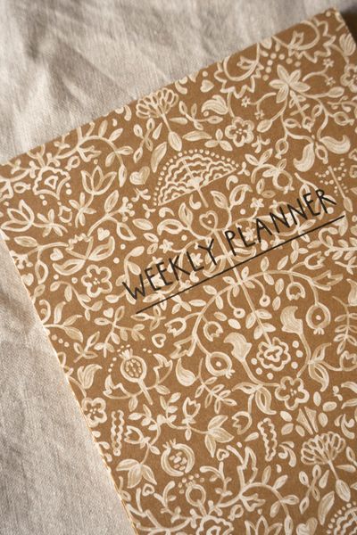 Menu planner, decorative, A5