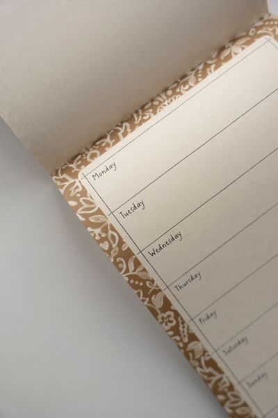Menu planner, decorative, A5