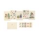 Kerstkaarten met envelop, winteraccessoires, set van 10 in een doos Kerstkaarten met envelop, winteraccessoires, set van 10 in een doos