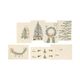 Kerstkaarten met envelop, kerstgroen, set van 10 in een doos Kerstkaarten met envelop, kerstgroen, set van 10 in een doos
