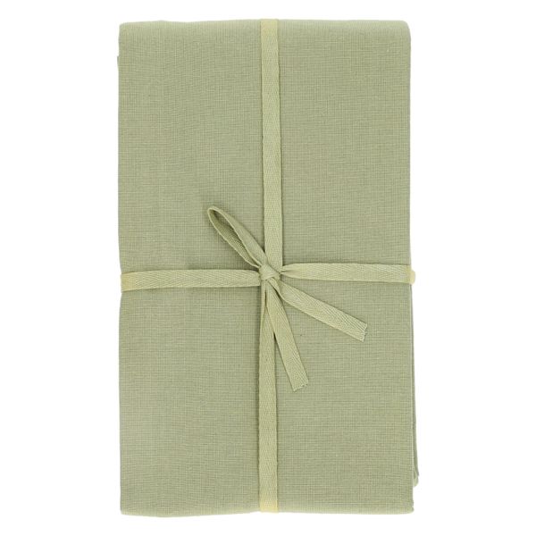 Nappe ronde, coton bio GOTS, vert mousse, Ø180 cm