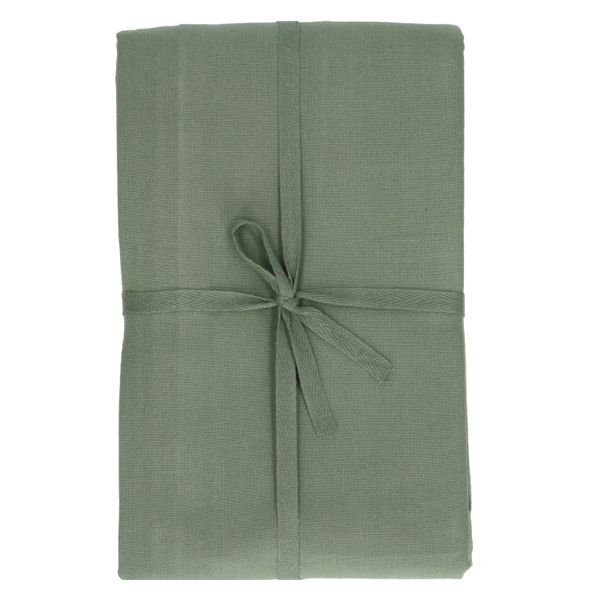 Nappe ronde, coton bio GOTS, vert thym, Ø210 cm Nappe ronde, coton bio GOTS, vert thym, Ø210 cm